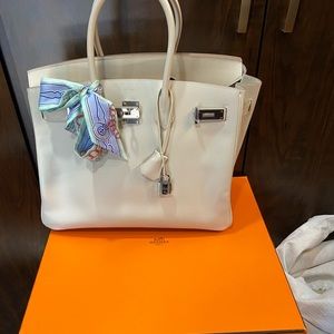 Hermes birkin off white beautiful bag very good condition